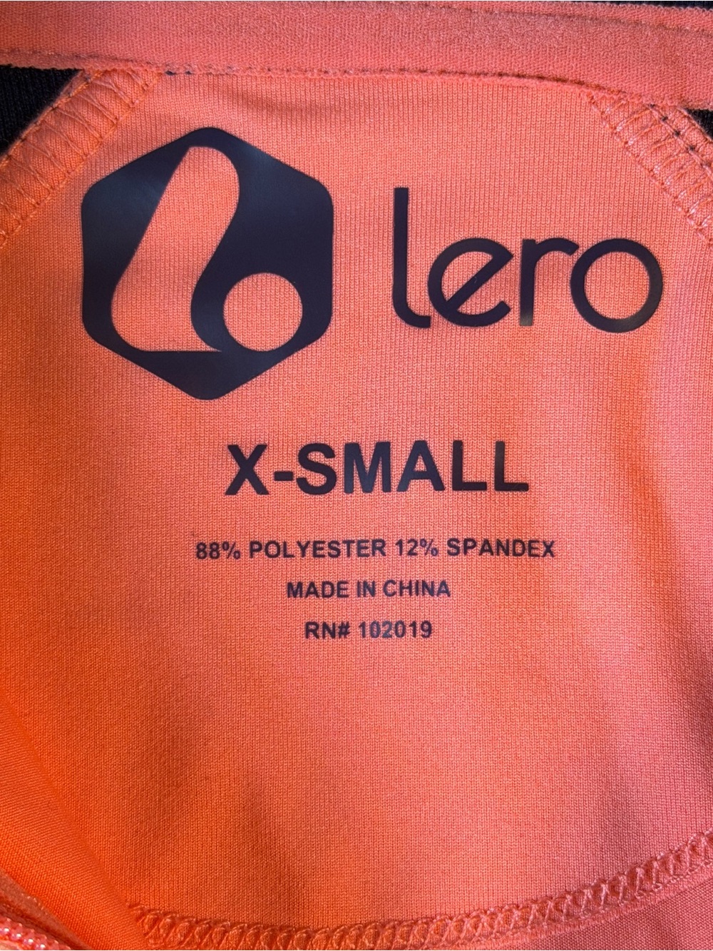 Lero Coral & Navy Sleeveless Zip Golf Polo Size Extra Small - Picture 5 of 7